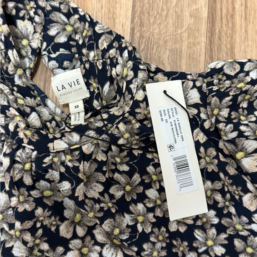 NWT La Vie Rebecca Taylor Long Sleeve Giselle Dress - Picture 8 of 8